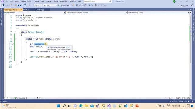 Ternary Operator in C# with real time example | use to replace multi lines of code with single line смотреть онлайн
