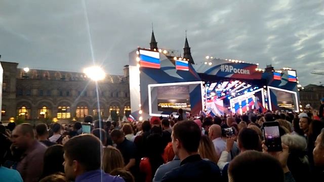 Гимн России в исполнении Г. Лепса, Красная площадь 12.06.19 смотреть онлайн