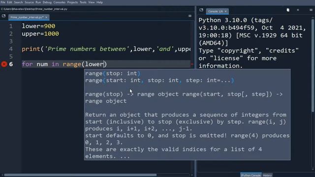 214. How to Display All Prime Numbers in an Interval with Code || Python for, if, else Statements смотреть онлайн