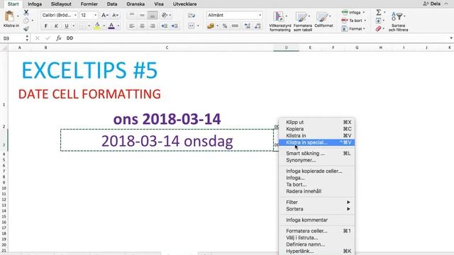Excel cell date formatting смотреть онлайн