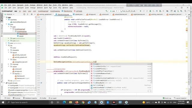 How to Implement Bottom Navigation Bar with WebView | Android Studio 2022 смотреть онлайн