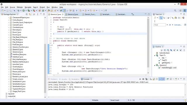 Video 21 Generics in Java смотреть онлайн