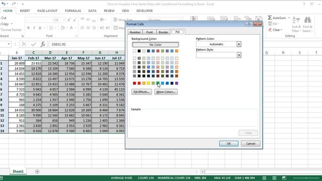 How to Visualize Time Series Data with Conditional Formatting in Excel смотреть онлайн