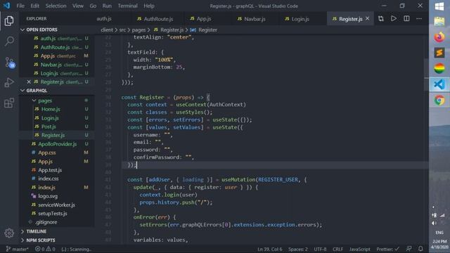 #6 Создание Fullstack-приложения (Авторизация)