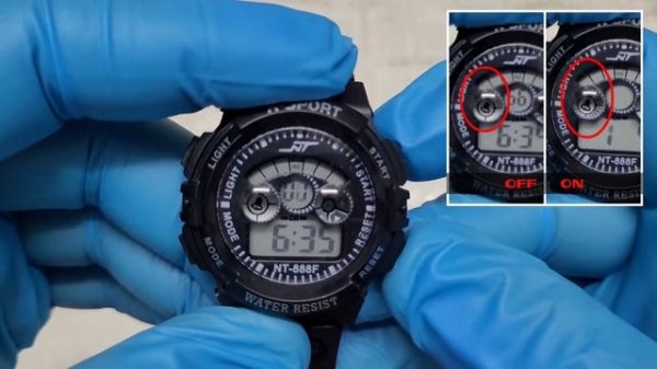 How To Turn On / Turn Off Alarm? | 4 Buttons Digital Sport Watch Alarm Setting