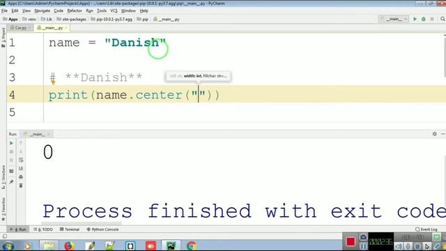 How to Use Center () Method In Python | Python Full Course For Beginners In HIndi & Urdu | #23 смотреть онлайн
