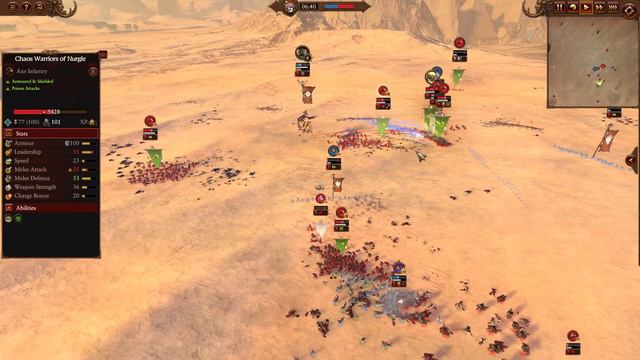 Butterflies of DOOM - Wood Elves vs Nurgle // Total War: WARHAMMER 3 Land Battle смотреть онлайн