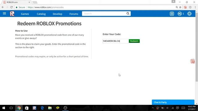 NEW| ROBLOX CODE FOR BLUE VISOR| 2017!!!!!| LEGIT FREE!!!! смотреть онлайн