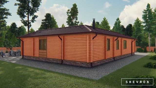 Баня из дерева, строительство бани, проект Родатычи B016 смотреть онлайн