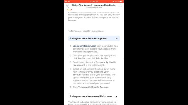 How to disable or deactivate Instagram account temporarily using mobile? | 2022 смотреть онлайн