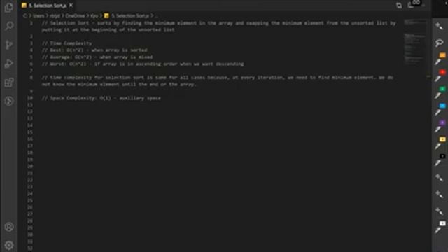 All About Selection Sort with Code смотреть онлайн