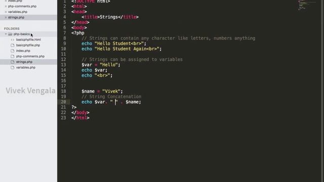 PHP Data Types - String Concatenation: PHP Basics Video Series 4 смотреть онлайн