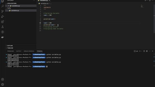 Part - 1 : Declaring Variable and it's memory address смотреть онлайн