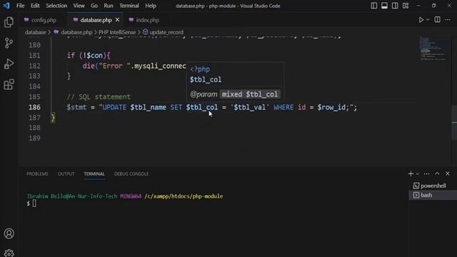PHP Update Record Module смотреть онлайн