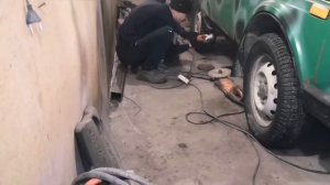 Вечные пороги из профильной трубы для Нивы своими руками