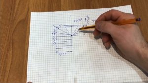 Расчет лестницы на бумаге. Как рассчитать лестницу.