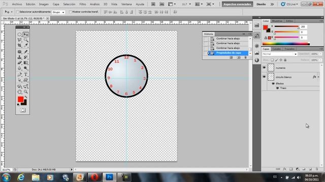 Tutorial Reloj en photoshop parte 1 de 2 смотреть онлайн