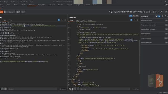 Lab: Visible-error-based-SQL-injection смотреть онлайн