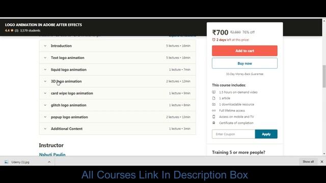 Free Udemy Course + Certificate with Coupon code(sql-masterclass,logo-animation,excel)(19-July-2020 смотреть онлайн