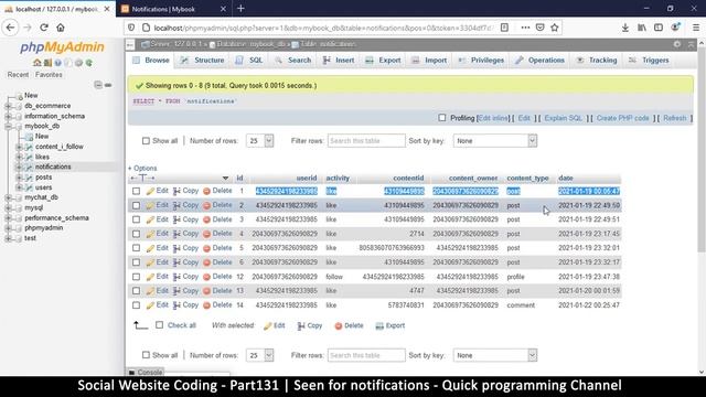 Social Website from scratch - Part 131 - Seen for notifications | OOP PHP with MYSQL Database смотреть онлайн