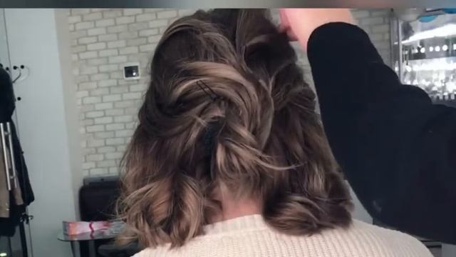 НИЗКИЙ ПУЧОК НА КОРОТКИЕ ВОЛОСЫ hairstyle for short hair смотреть онлайн