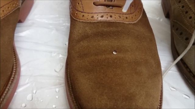 Сезонная чистка и гидрофобная защита обуви из замши и нубука. смотреть онлайн