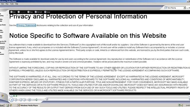 Browsing Microsoft.com on Windows Media Player 9 ? смотреть онлайн