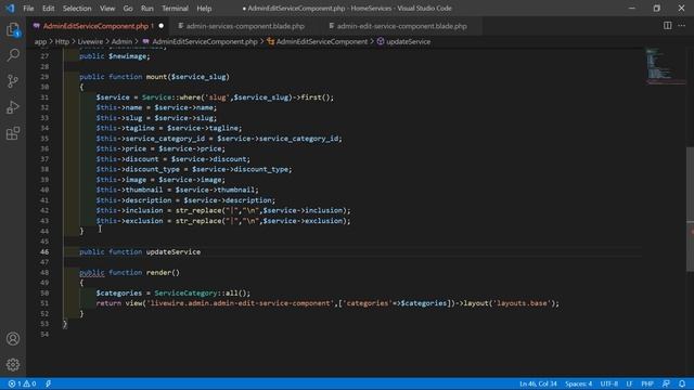 Laravel 8 Project Home Services - Admin Edit Service смотреть онлайн