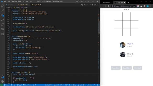 Build a Tic Tac Toe Game using HTML, CSS, JavaScript, Tailwind CSS and Canvas Confetti смотреть онлайн
