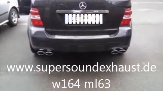 Mercedes ML63 AMG W164 W166 W163 ML Edelstahl Sportauspuff Sound von supersoundexhaust.de смотреть онлайн