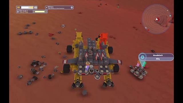!TerraTech. M002. Update 0.5.19. Ищем модули харвестера и уничтожаем большого босса Harvester.