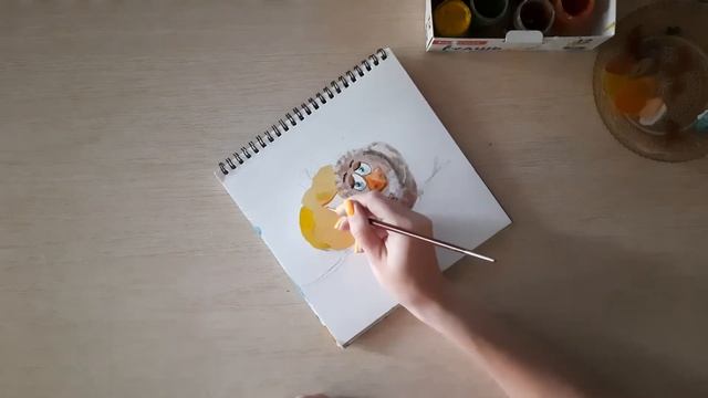 Птички. Рисуем с детьми гуашью смотреть онлайн