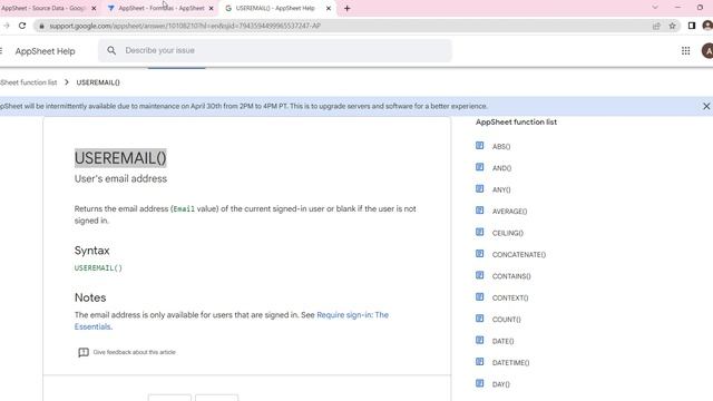 AppSheet: USEREMAIL() | How to capture active user's email in AppSheet #sheetomatic [Hindi] смотреть онлайн
