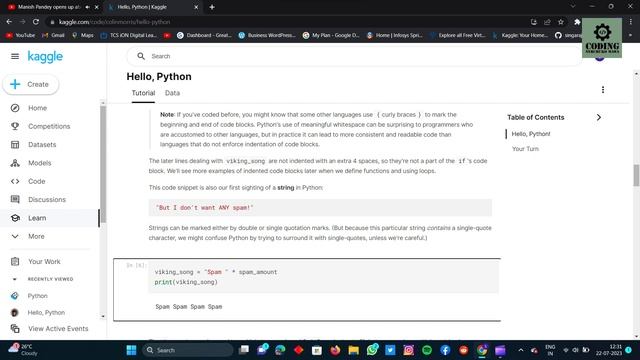 Python | Hello, Python | Kaggle | data science| English | coding nerchuko mawa смотреть онлайн