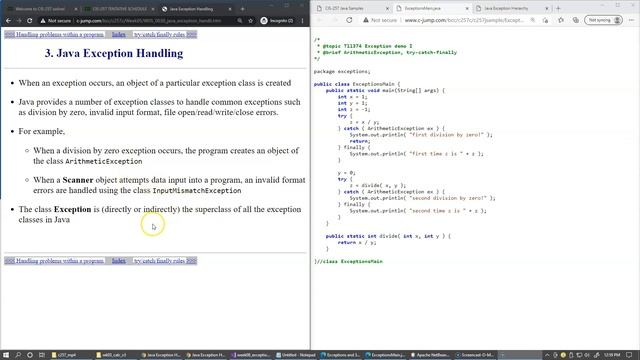 8.2 Java Exception Hierarchy смотреть онлайн