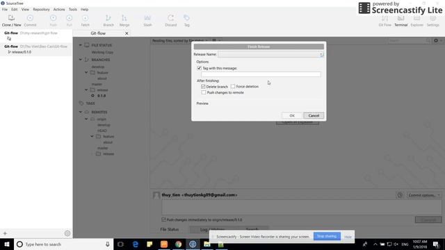 Git flow release with sourceTree смотреть онлайн