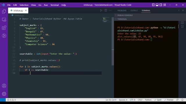 check if a value is present in dictionary python смотреть онлайн