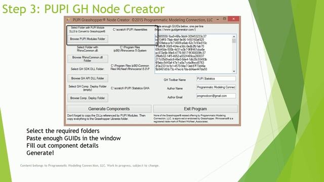 Create Rhino Grasshopper3D Components Automatically with PUPPI смотреть онлайн