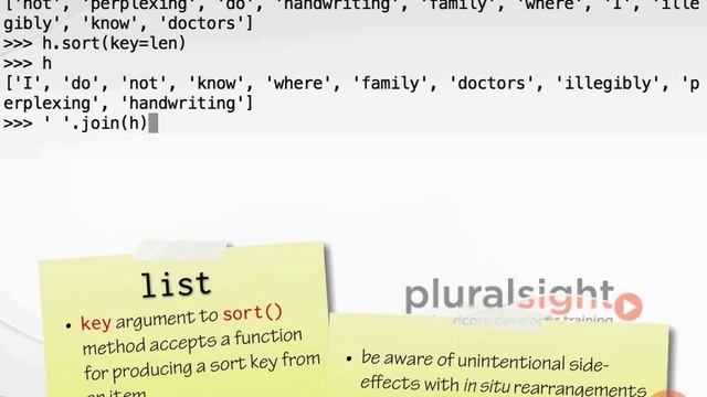 6 10 Reversing and Sorting lists смотреть онлайн
