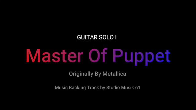 Metallica - Master Of Puppet Backing Track Solo Guitar Practice смотреть онлайн
