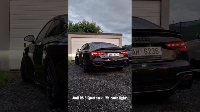 Audi RS 5 Sportback | Welcome lights (rear) смотреть онлайн
