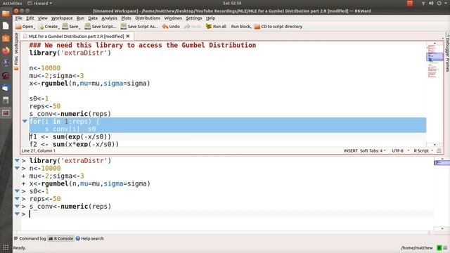 MLE for a Gumbel Distribution (part 2) смотреть онлайн