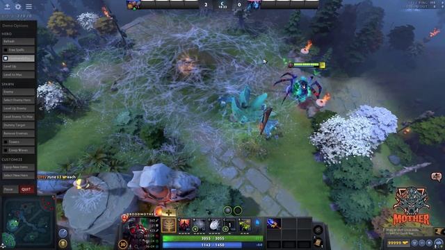 Broodmother New Skill - SPINNER'S SNARE - DOTA 2 7.30 Patch смотреть онлайн