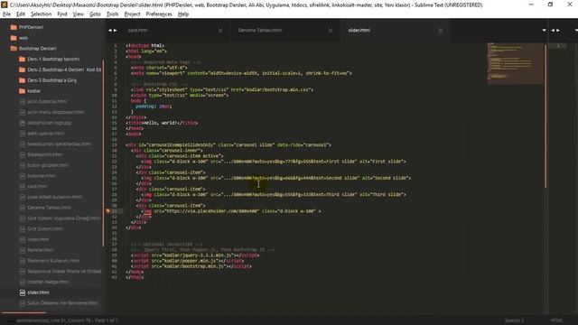 Ders-26 | Bootstrap Slider | Bootstrap Dersleri смотреть онлайн