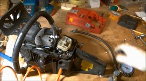 Ремонт китайской бензопилы Энергомаш 2