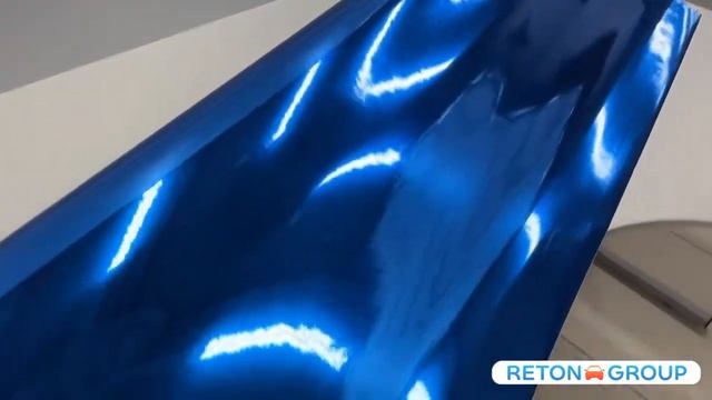 Виниловая пленка глянцевый хром: синяя Reton Group / пленка для интерьера / для оклейки авто смотреть онлайн