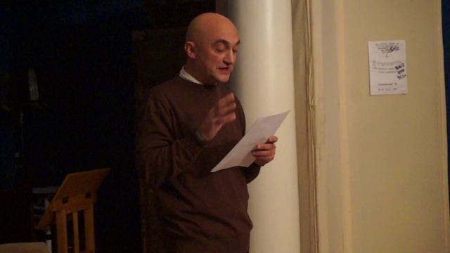 Дмитрий Юрьевич Веденяпин читает стихи 15.11.2015 часть 2