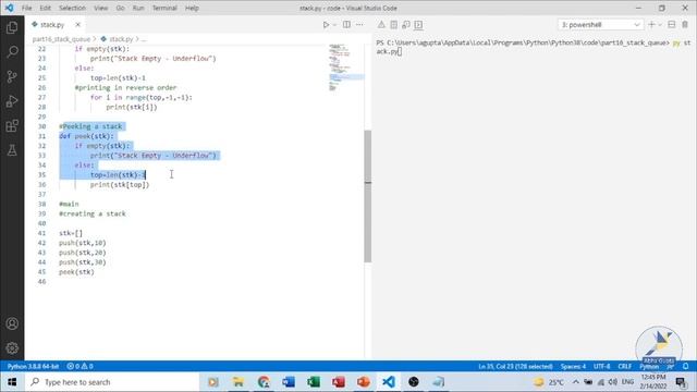 Part 16 : Stacks and Queues in Python | Python Programming Complete Course смотреть онлайн