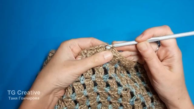 Сумка крючком. Из джута и хлопка. Мастер-класс. смотреть онлайн