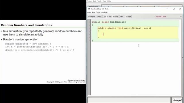 Big java 6.7: Random Numbers and Simulations смотреть онлайн